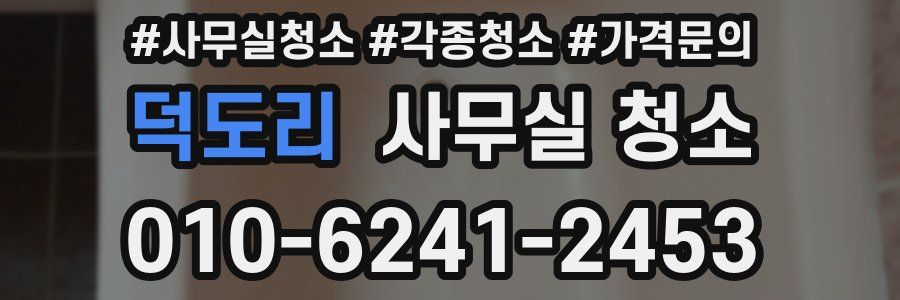덕도리 사무실 청소