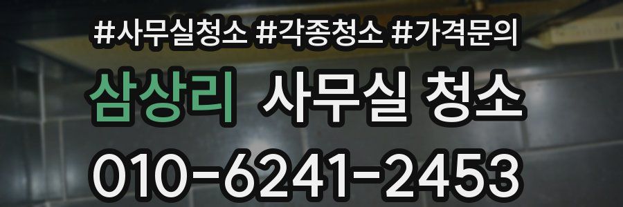 삼상리 사무실 청소