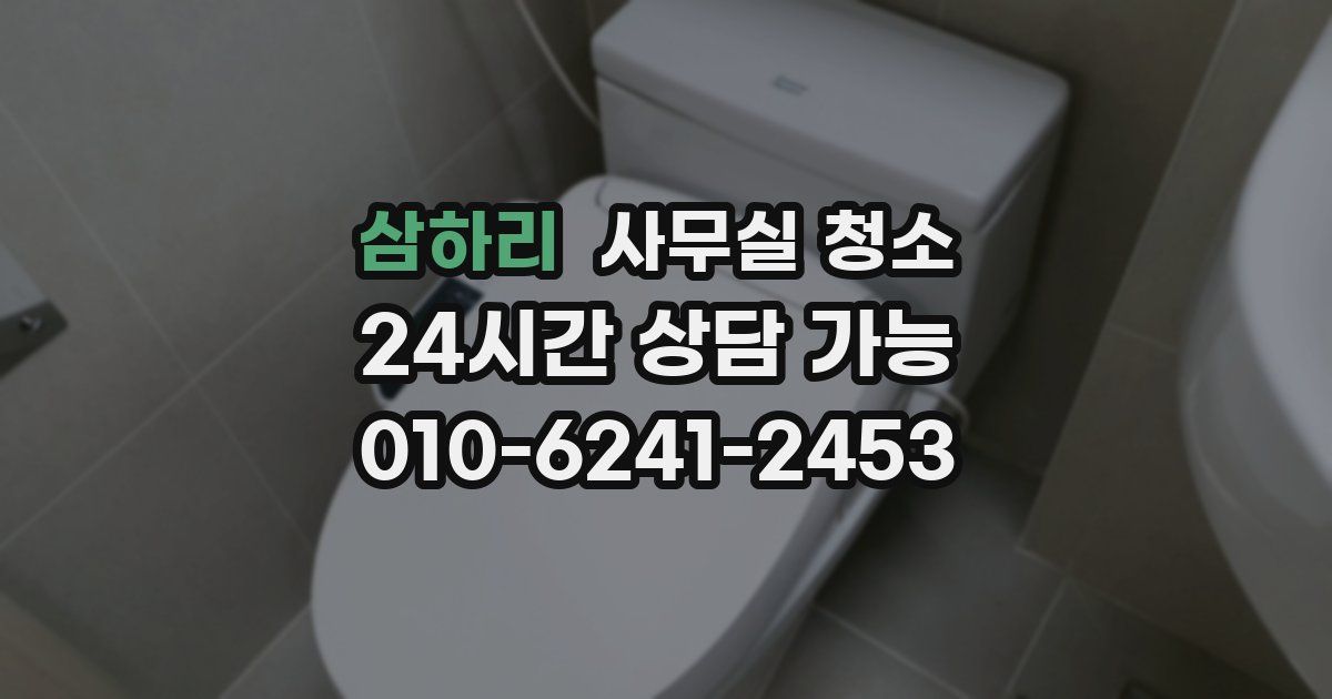 삼하리 사무실 청소