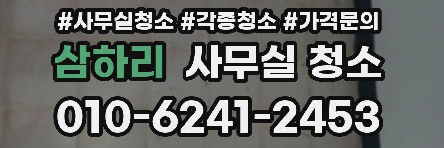 삼하리 사무실 청소