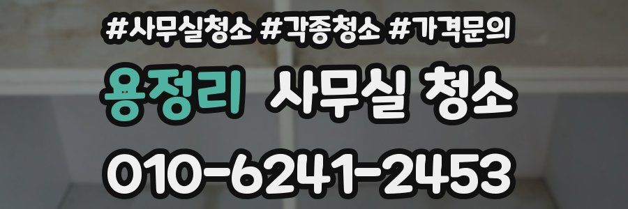 용정리 사무실 청소
