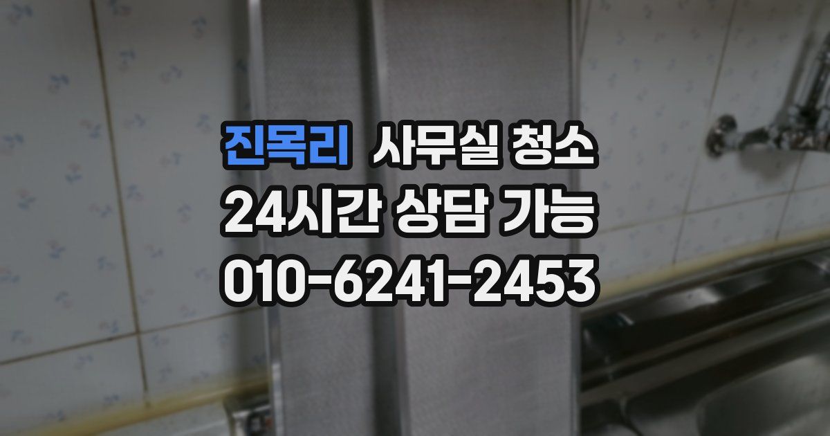 진목리 사무실 청소