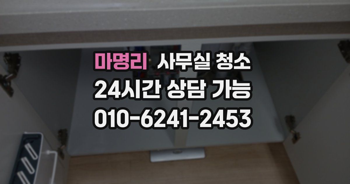 마명리 사무실 청소