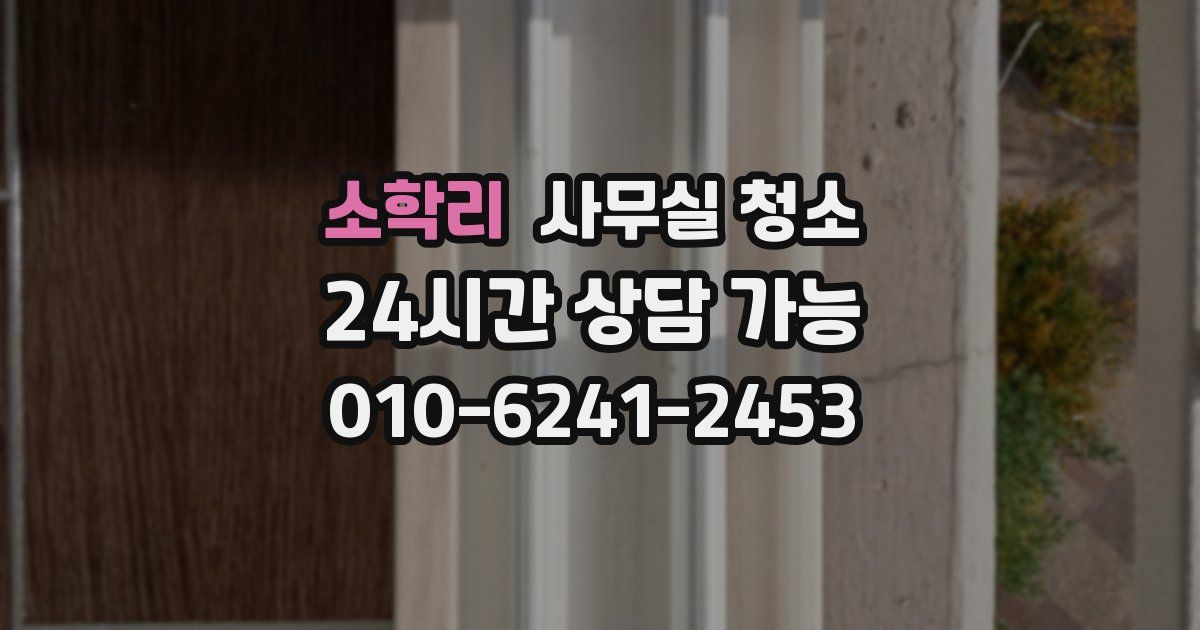 소학리 사무실 청소