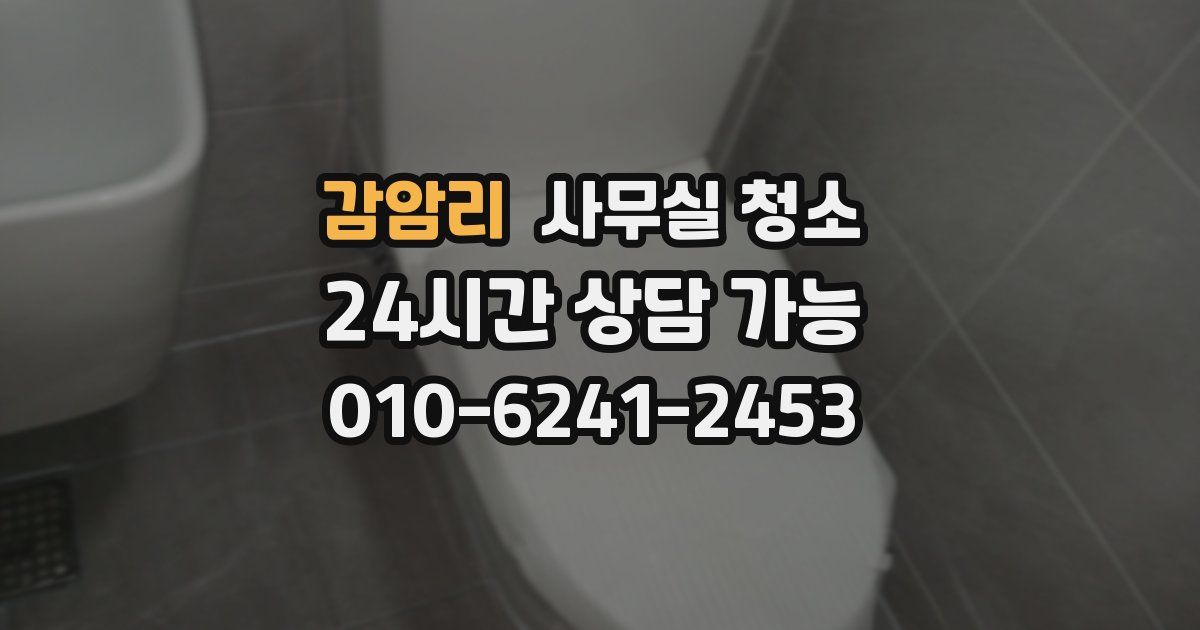 감암리 사무실 청소
