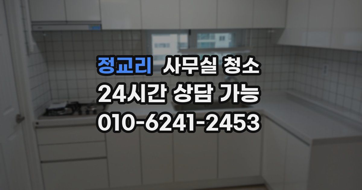 정교리 사무실 청소