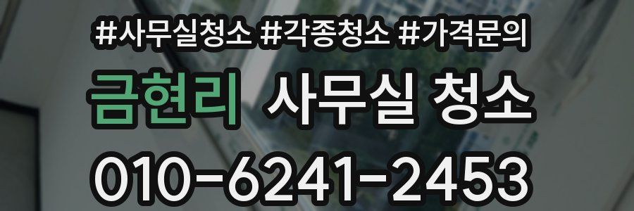 금현리 사무실 청소