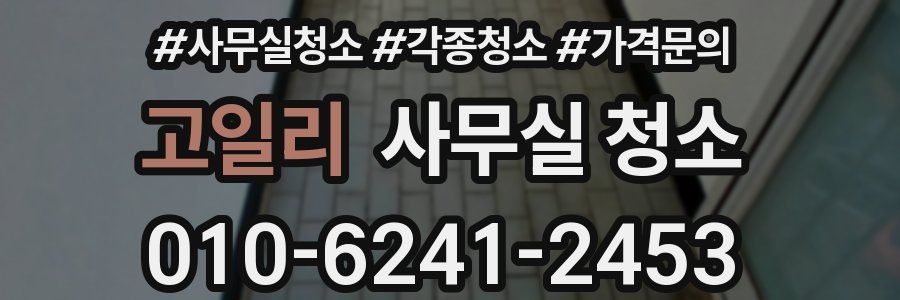고일리 사무실 청소