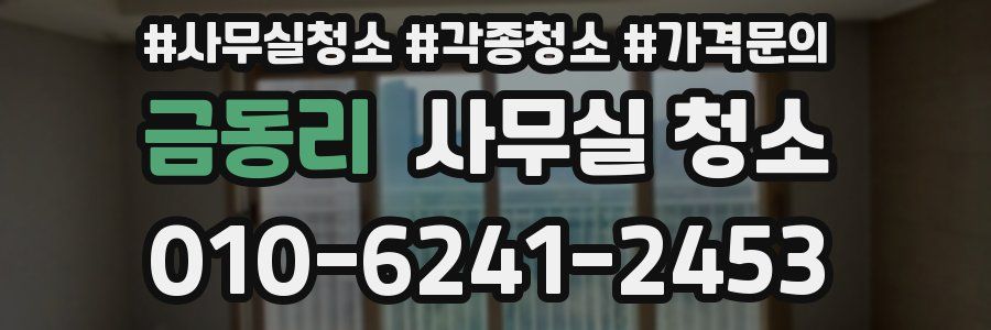금동리 사무실 청소