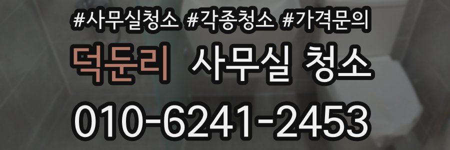 덕둔리 사무실 청소