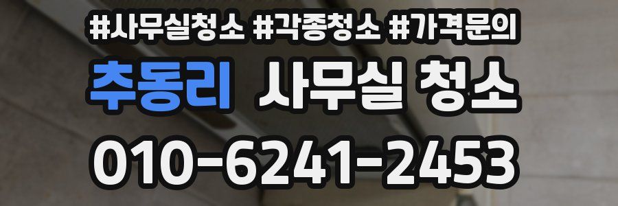 추동리 사무실 청소