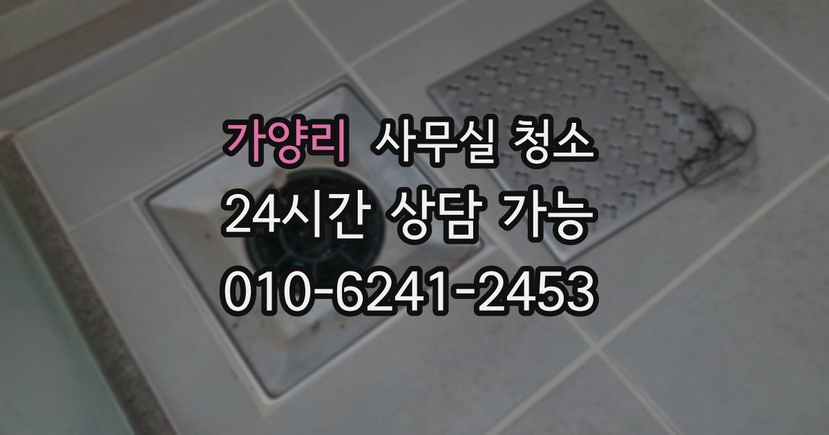 가양리 사무실 청소