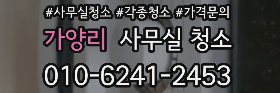 가양리 사무실 청소