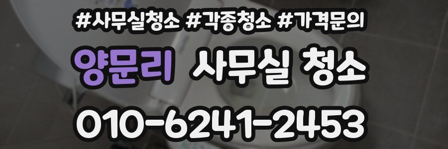 양문리 사무실 청소