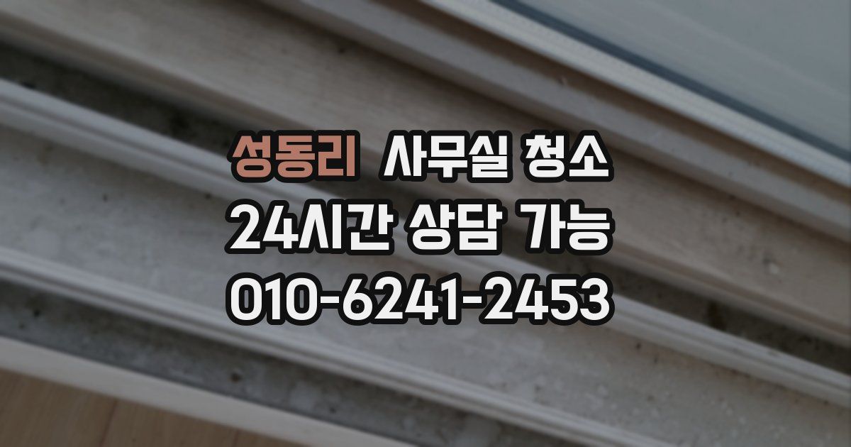 성동리 사무실 청소