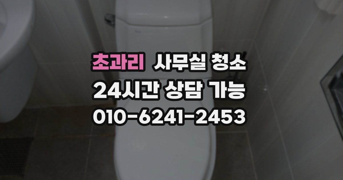 초과리 사무실 청소