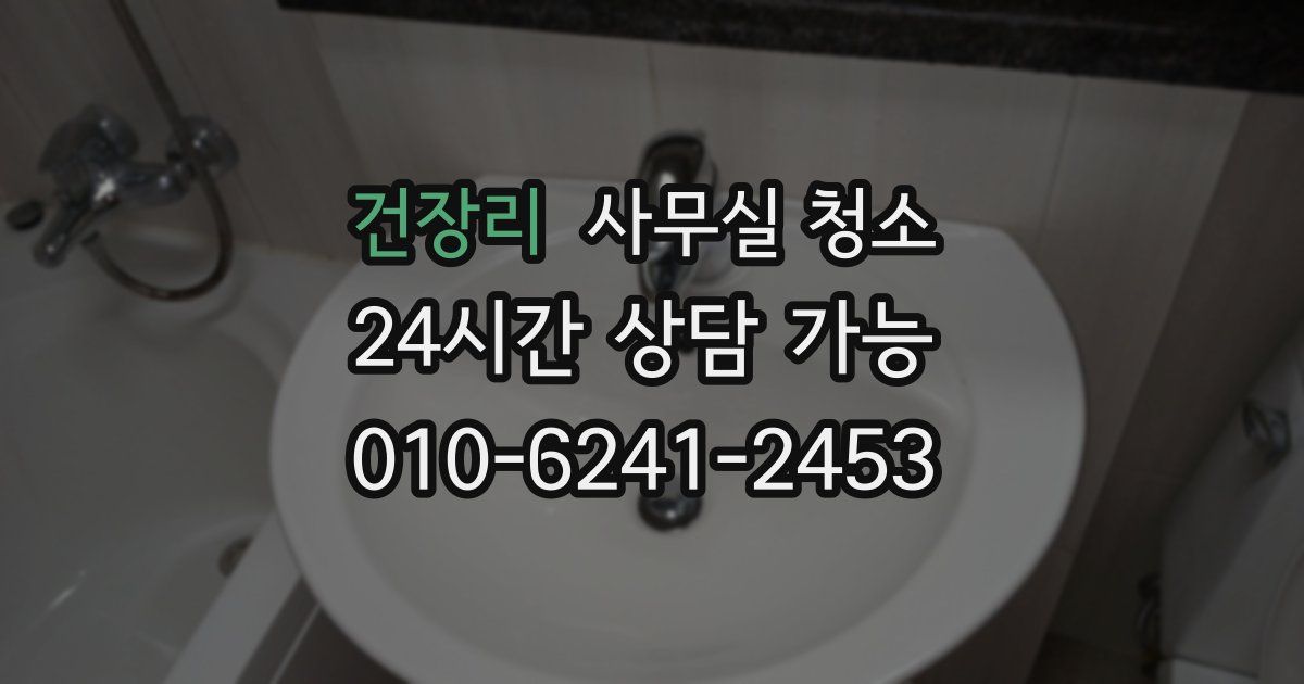 건장리 사무실 청소