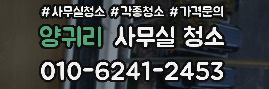양귀리 사무실 청소