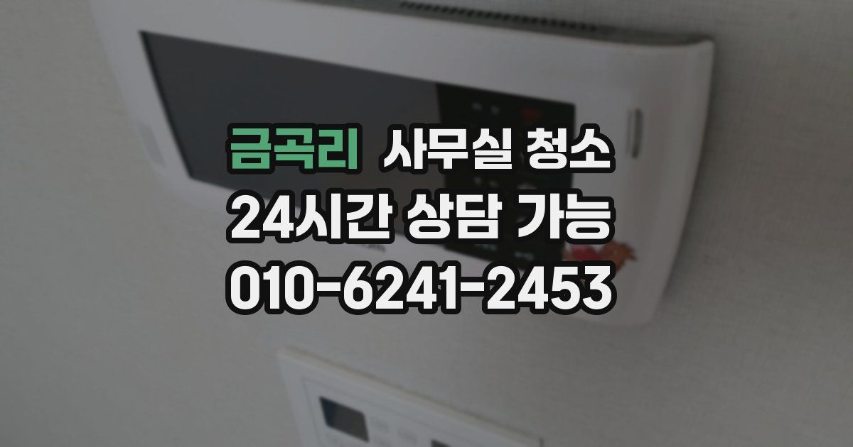 금곡리 사무실 청소