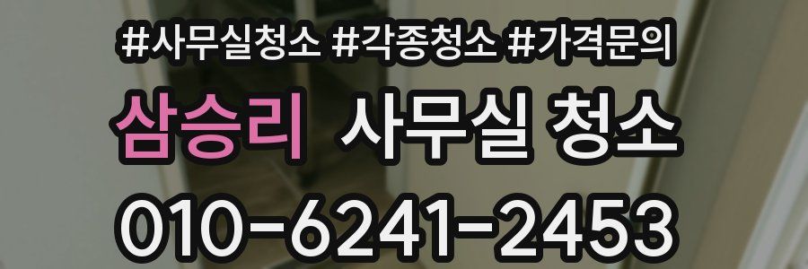 삼승리 사무실 청소