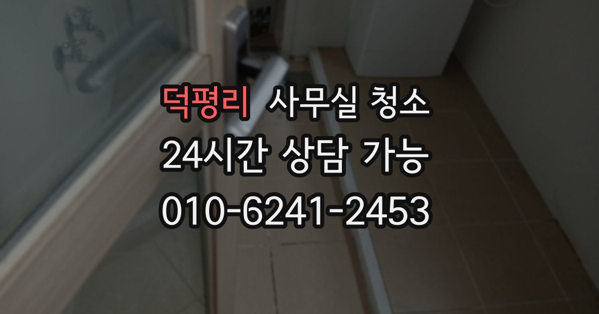 덕평리 사무실 청소