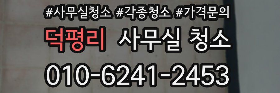 덕평리 사무실 청소