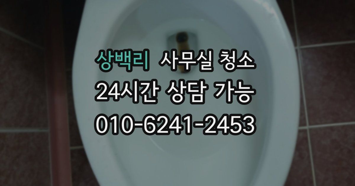 상백리 사무실 청소