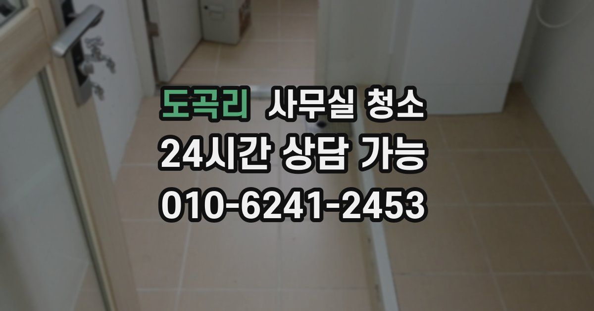 도곡리 사무실 청소