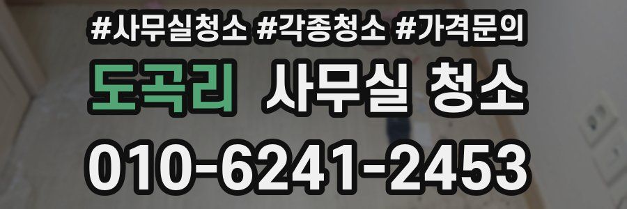 도곡리 사무실 청소