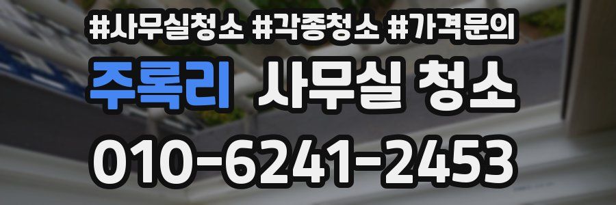 주록리 사무실 청소
