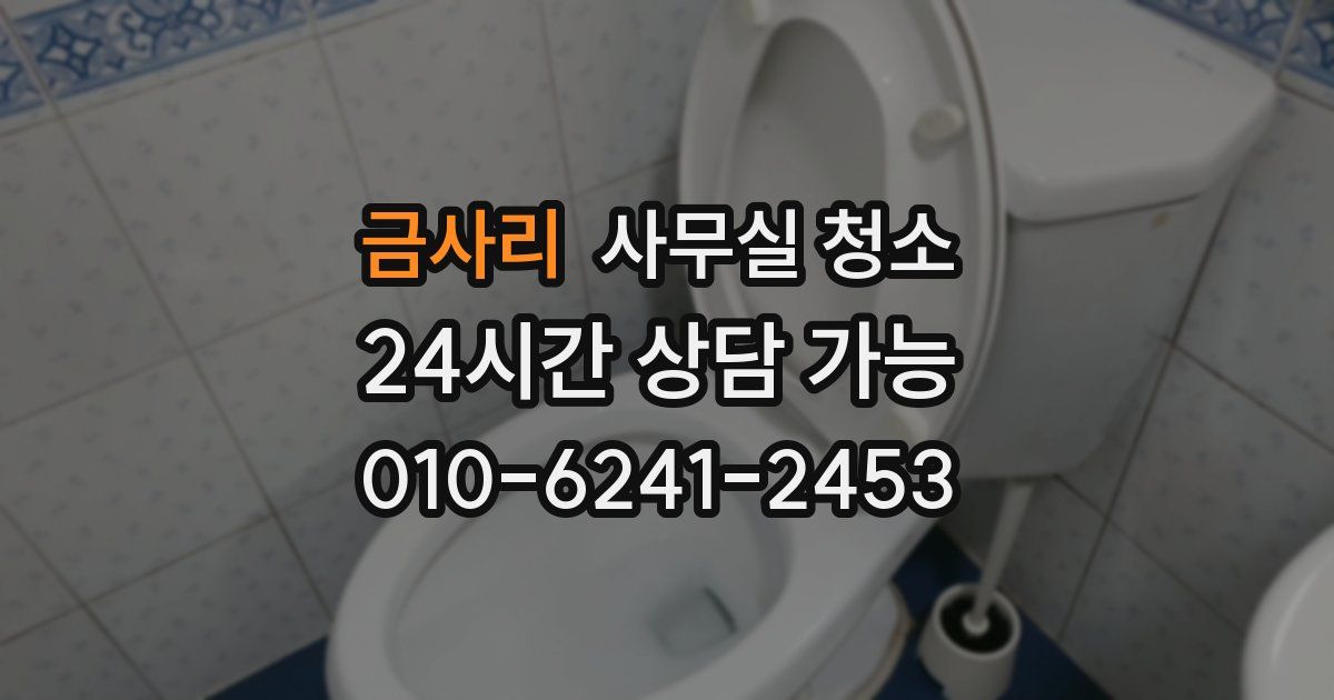 금사리 사무실 청소