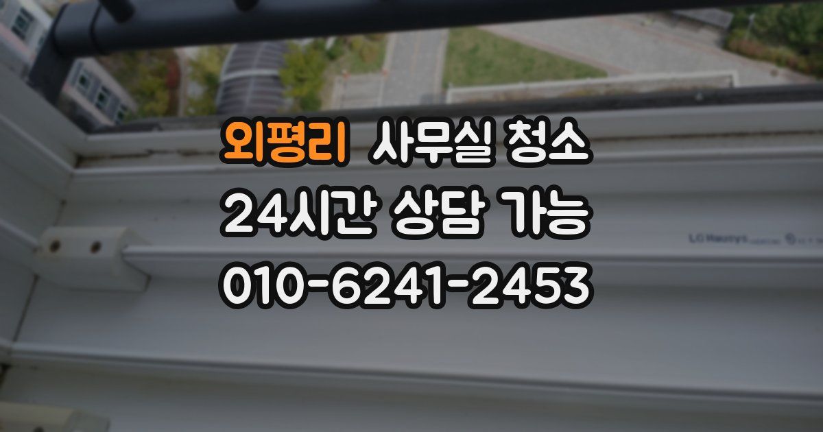 외평리 사무실 청소
