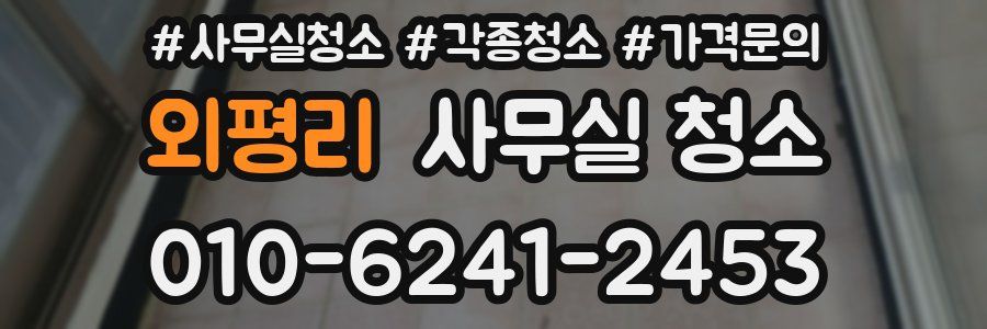 외평리 사무실 청소