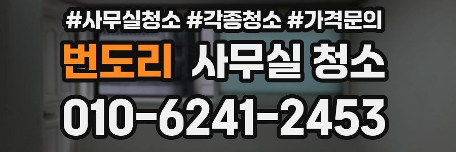 번도리 사무실 청소