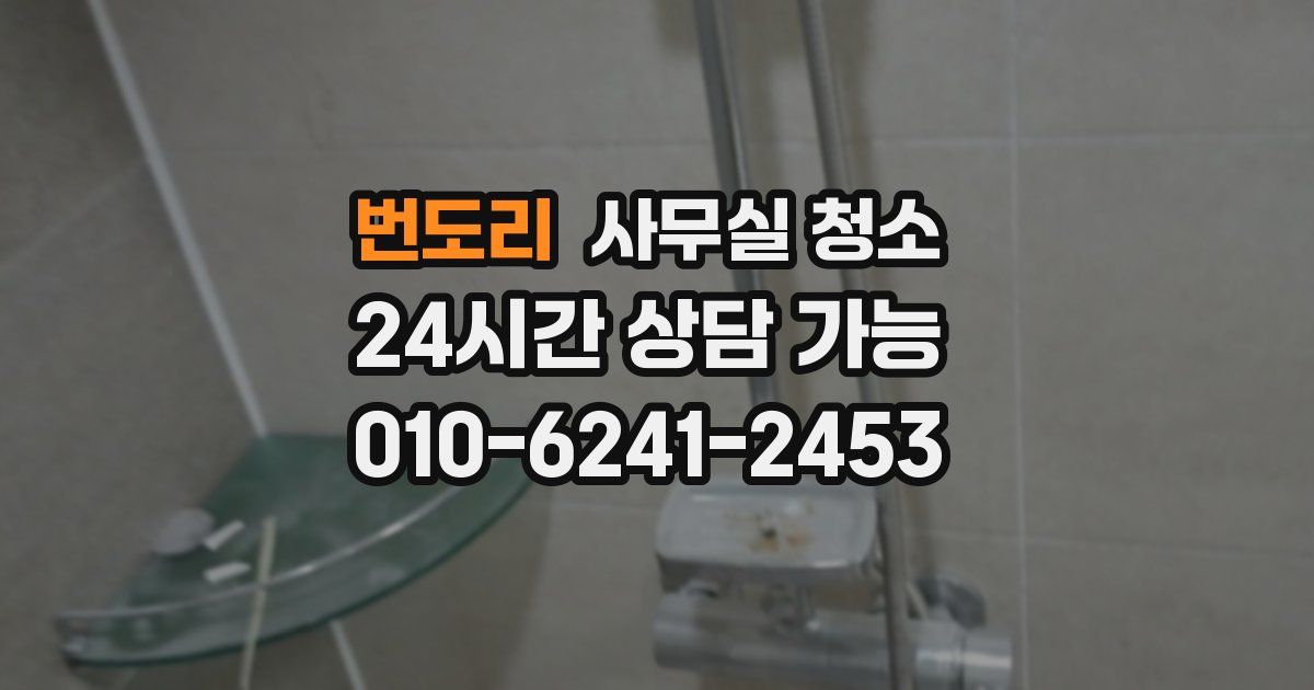 번도리 사무실 청소