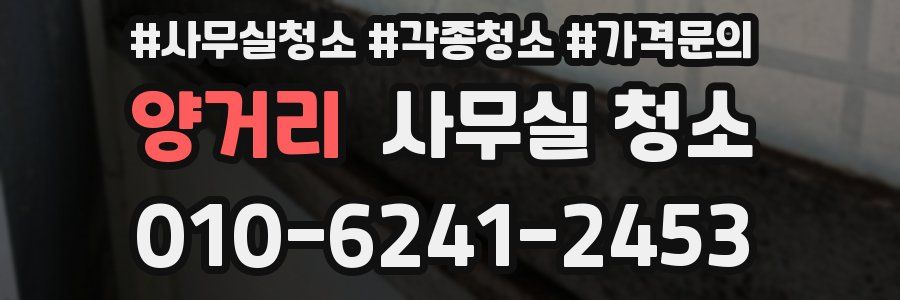 양거리 사무실 청소