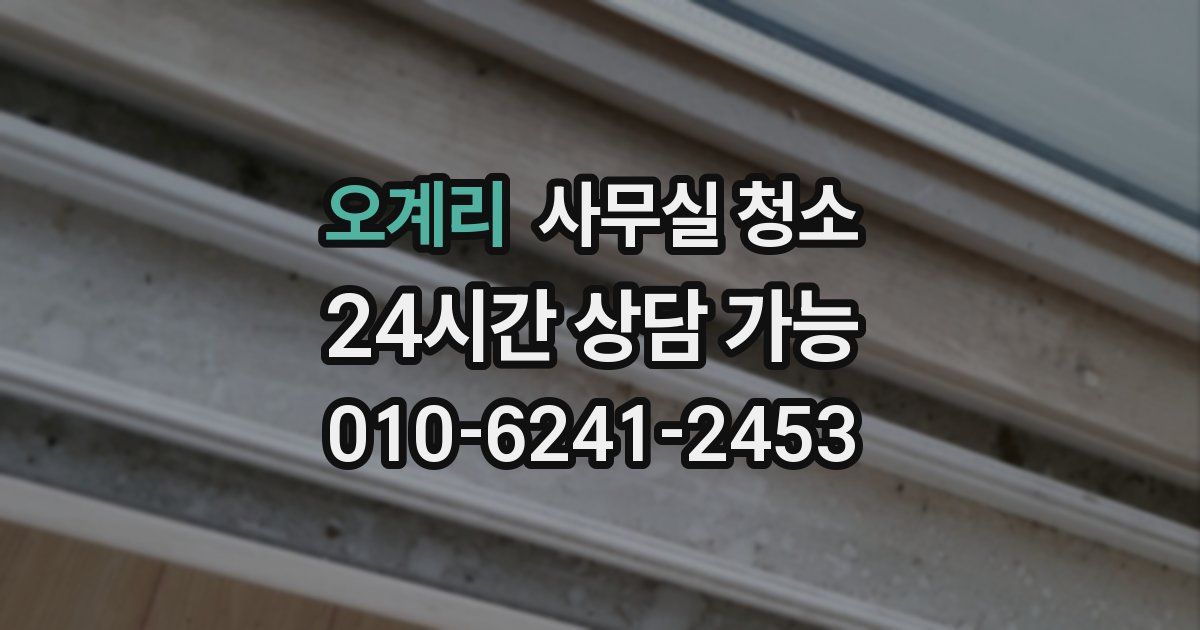오계리 사무실 청소