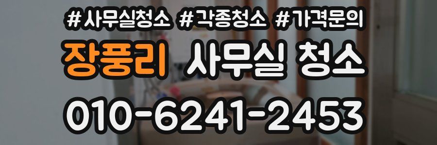 장풍리 사무실 청소