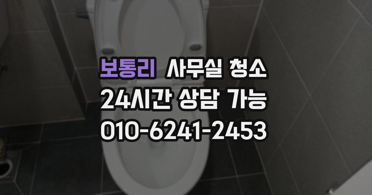 보통리 사무실 청소