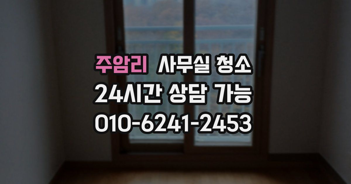 주암리 사무실 청소