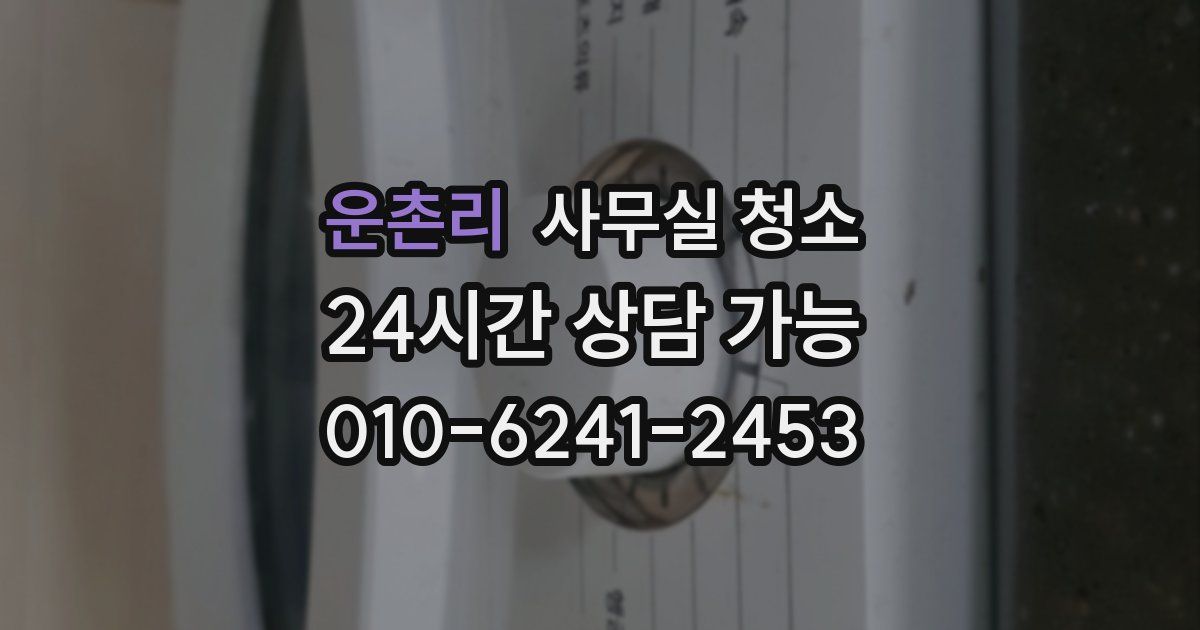 운촌리 사무실 청소