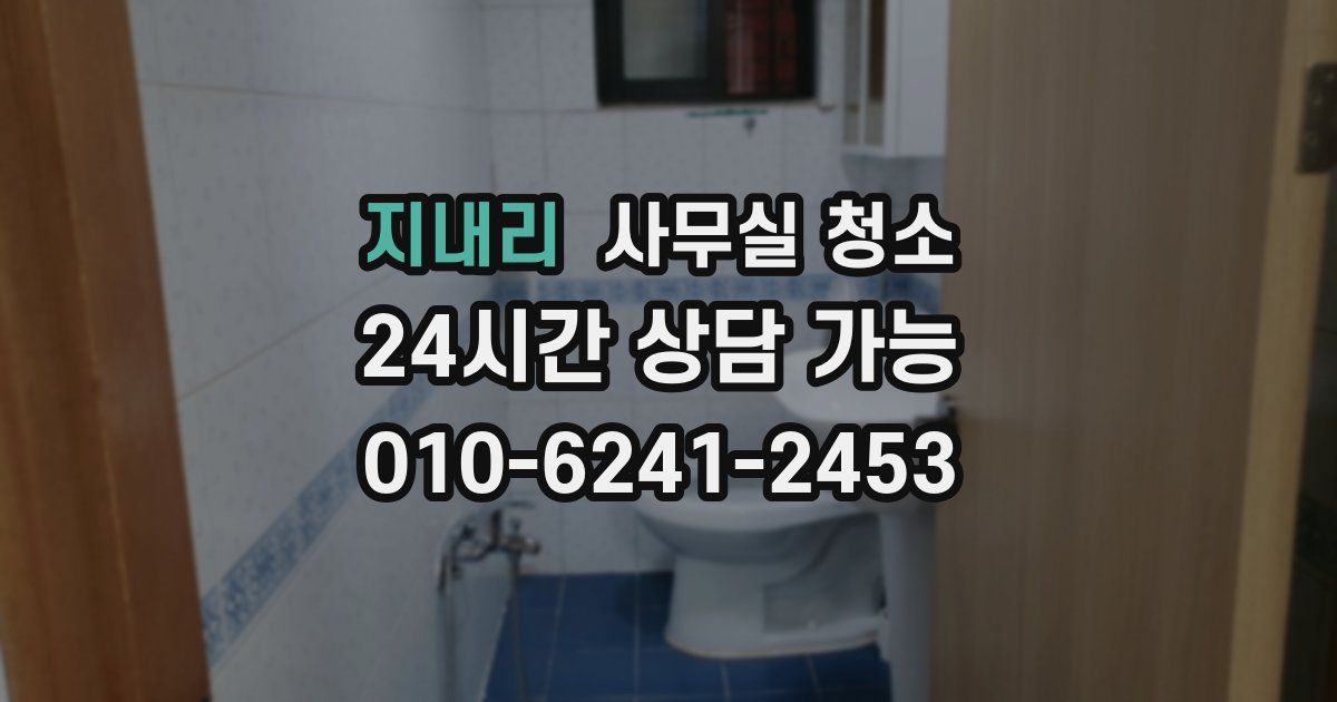 지내리 사무실 청소