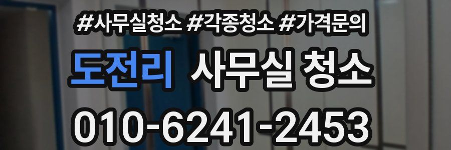 도전리 사무실 청소