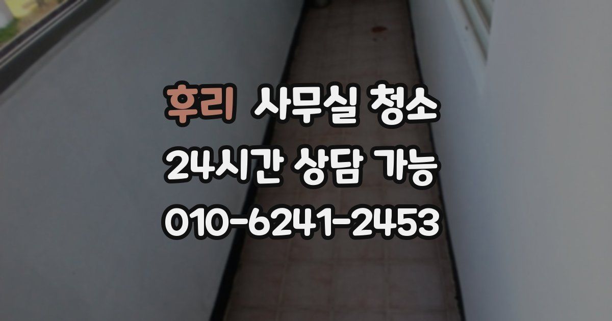 후리 사무실 청소