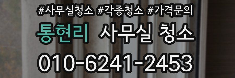 통현리 사무실 청소