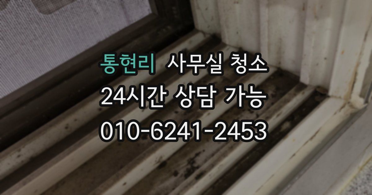통현리 사무실 청소