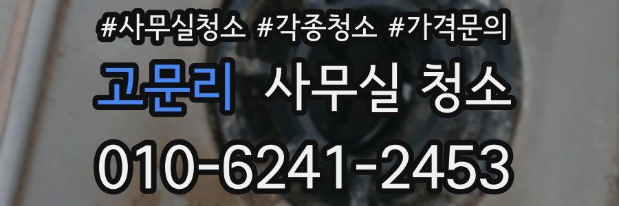 고문리 사무실 청소