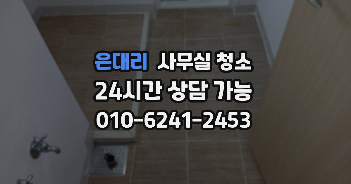 은대리 사무실 청소