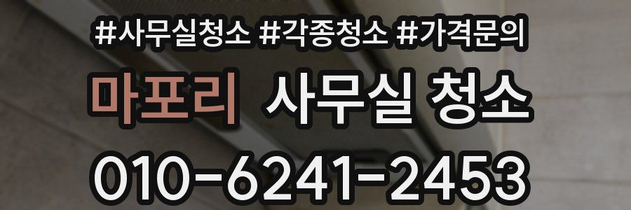 마포리 사무실 청소