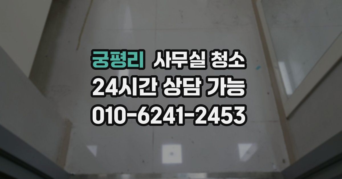 궁평리 사무실 청소